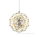 Chrome Firework LED Chandelier Spark Ball Pendant Lamp